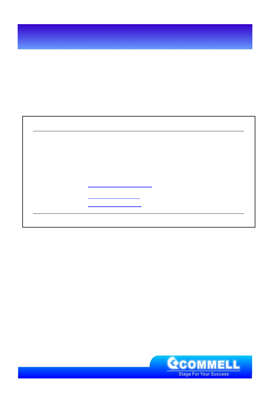 Contact information, Taiwan commate computer inc | COMMELL PMSA User Manual | Page 57 / 57
