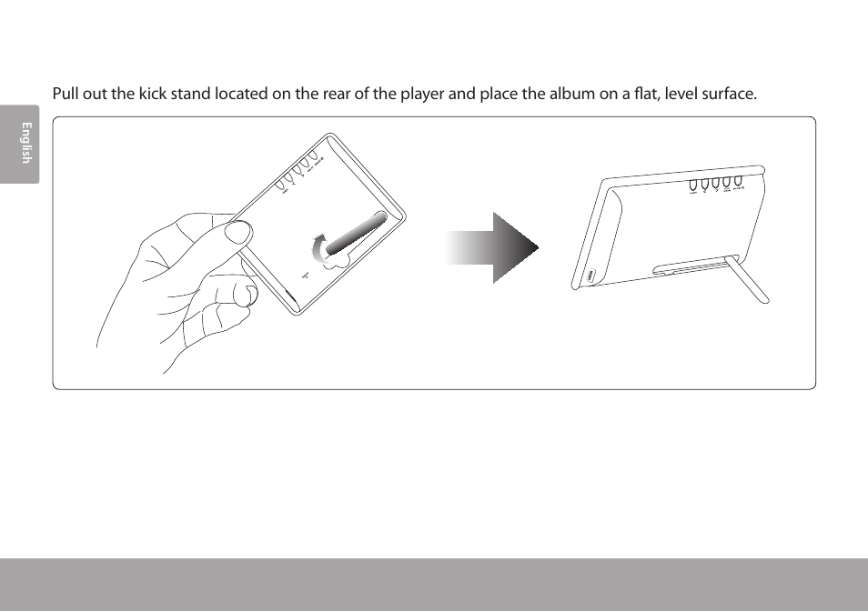 Using the kick stand, Using the kick stand 3.4 | COBY electronic DP245 User Manual | Page 10 / 92
