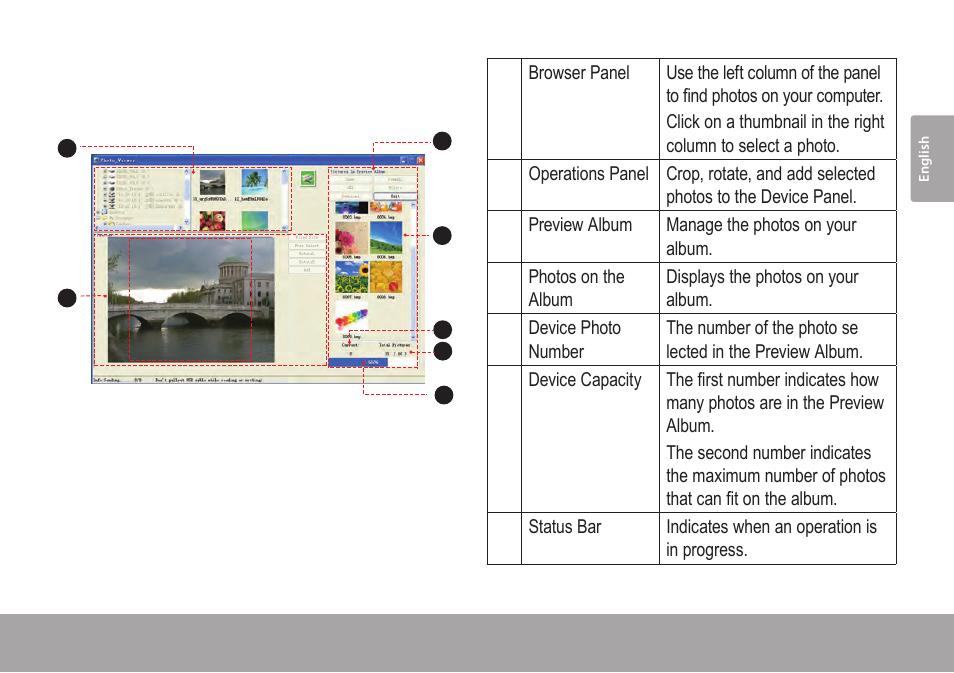 Main screen at a glance, Main screen at a 5.3 glance | COBY electronic DP245 User Manual | Page 15 / 92