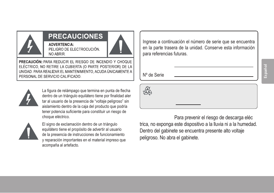 Avisos de seguridad, Avisos de seguridad 9.0 | COBY electronic DP245 User Manual | Page 55 / 92