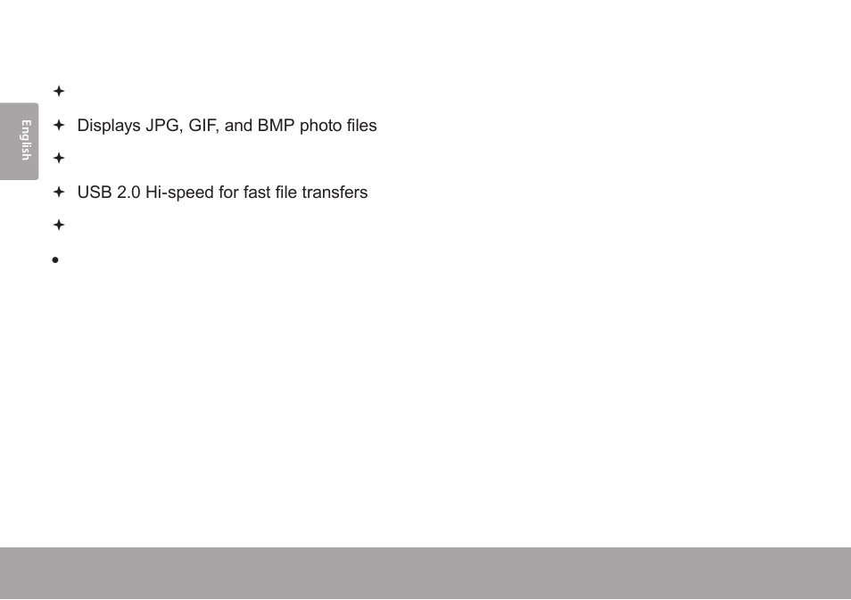 Features, Features 1.2 | COBY electronic DP245 User Manual | Page 6 / 92