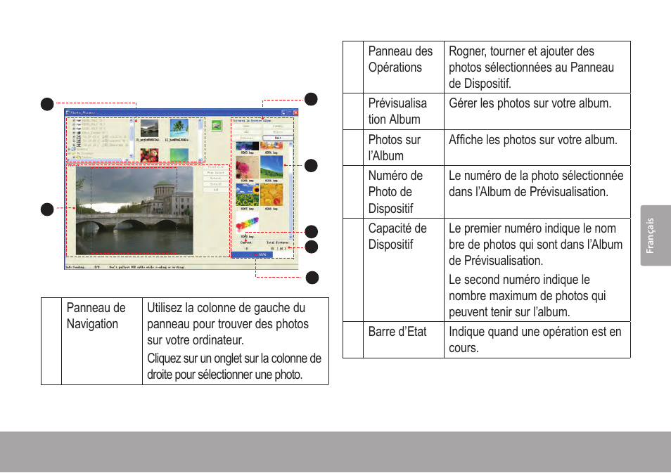 Ecran principal en un coup d’oeil, Ecran principal en un 5.3 coup d’oeil | COBY electronic DP245 User Manual | Page 75 / 92