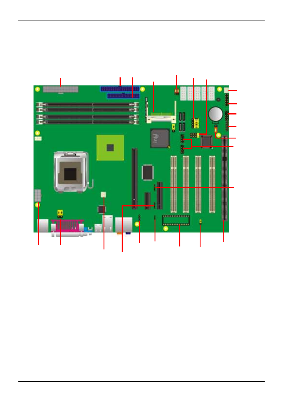 Chapter 2 <hardware setup, 1 <connector location | COMMELL P4LA User Manual | Page 13 / 63