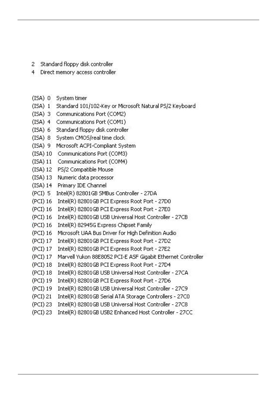 B3. <system irq & dma resources> dma | COMMELL P4LA User Manual | Page 59 / 63