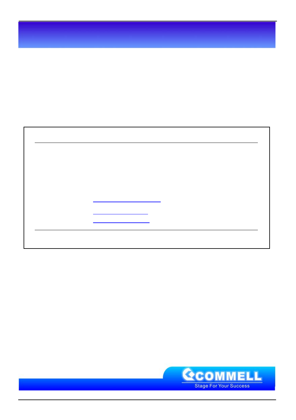 Contact information, Taiwan commate computer inc | COMMELL PMCAE User Manual | Page 51 / 51