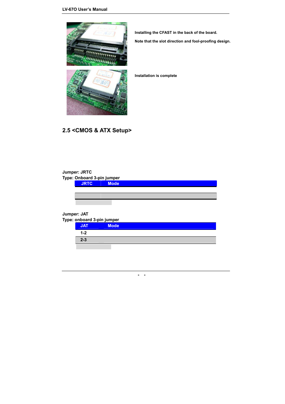 5 <cmos & atx setup | COMMELL LV-67O User Manual | Page 13 / 41