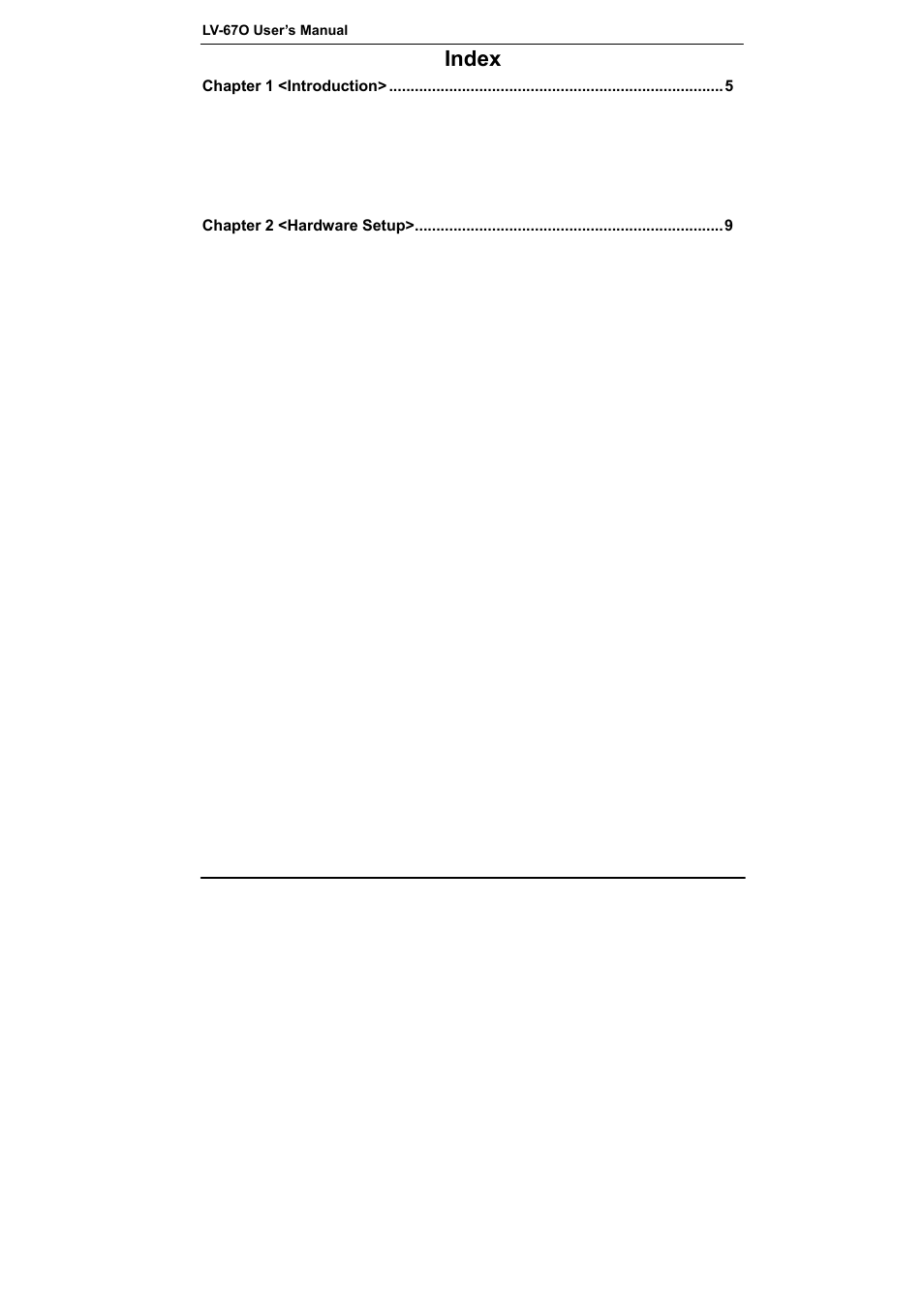 Index | COMMELL LV-67O User Manual | Page 4 / 41