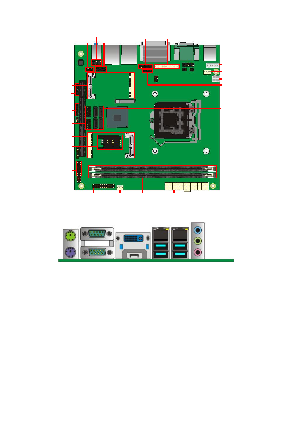 Chapter 2 <hardware setup, 1 <connector location | COMMELL LV-67N User Manual | Page 12 / 53