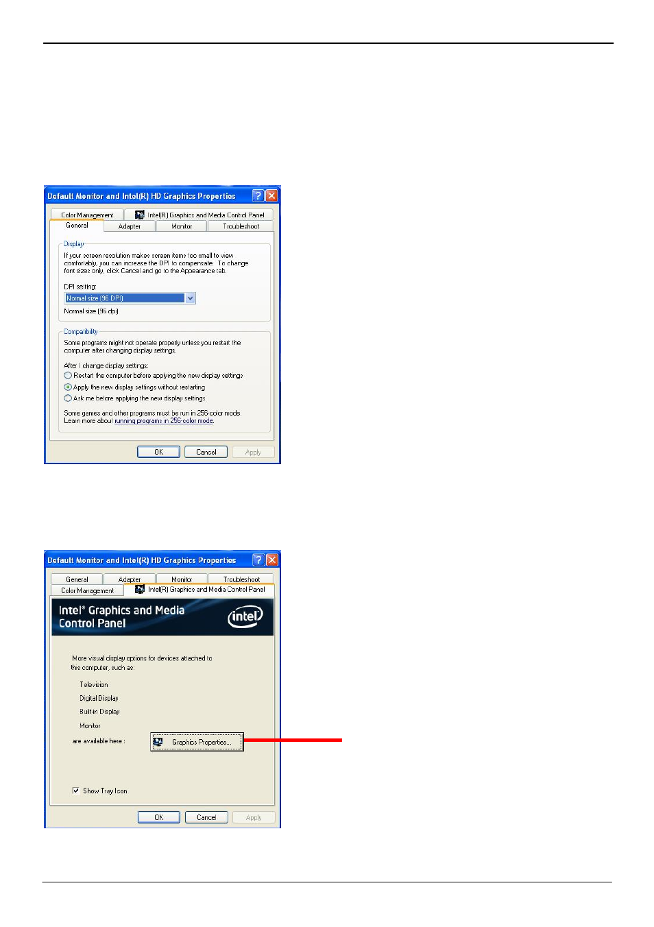 2 <display properties setting | COMMELL LV-67H User Manual | Page 45 / 62