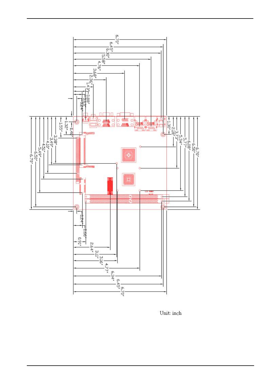 3 <mechanical drawing | COMMELL LV-683 User Manual | Page 10 / 52