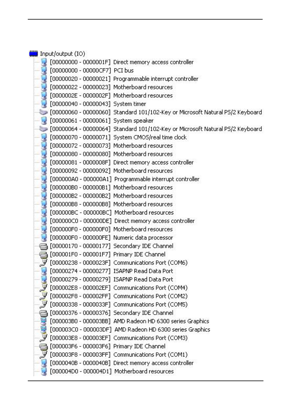 Appendix c <system resources | COMMELL LV-683 User Manual | Page 44 / 52