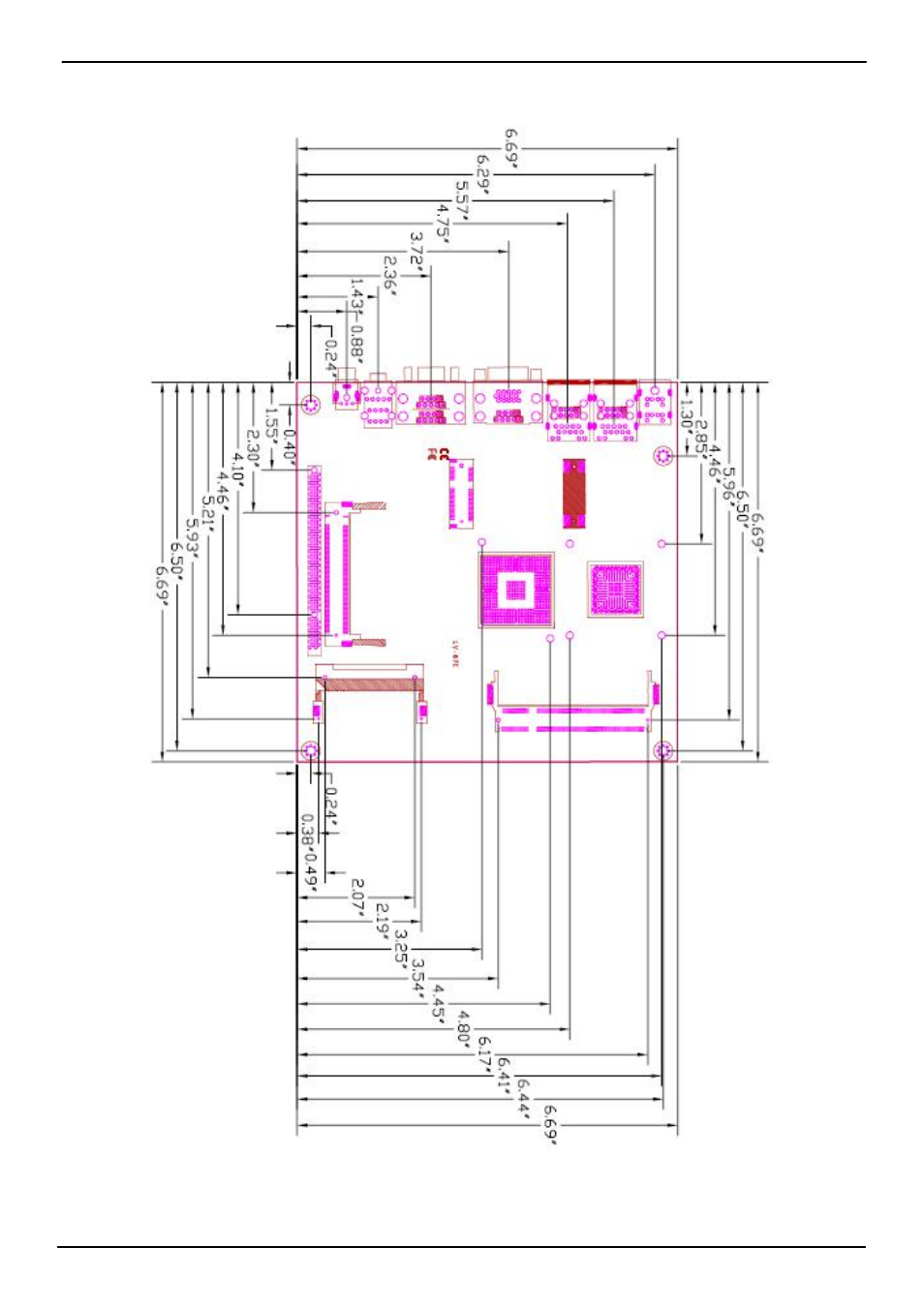 4 <mechanical drawing | COMMELL LV-67E User Manual | Page 12 / 62