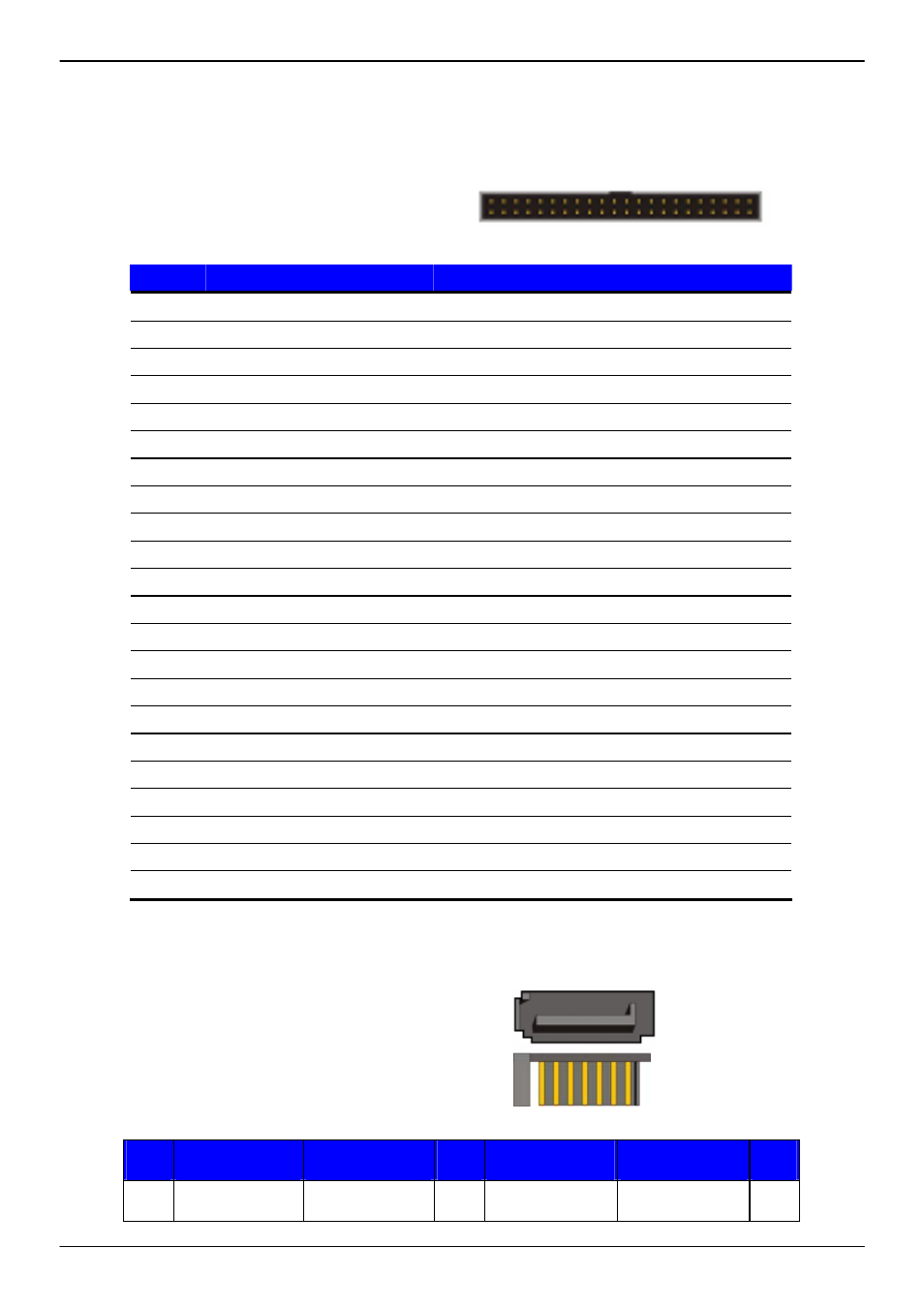 Appendix a <i/o port pin assignment, A.1 < ide port, A.2 < serial ata port | COMMELL LV-67E User Manual | Page 48 / 62