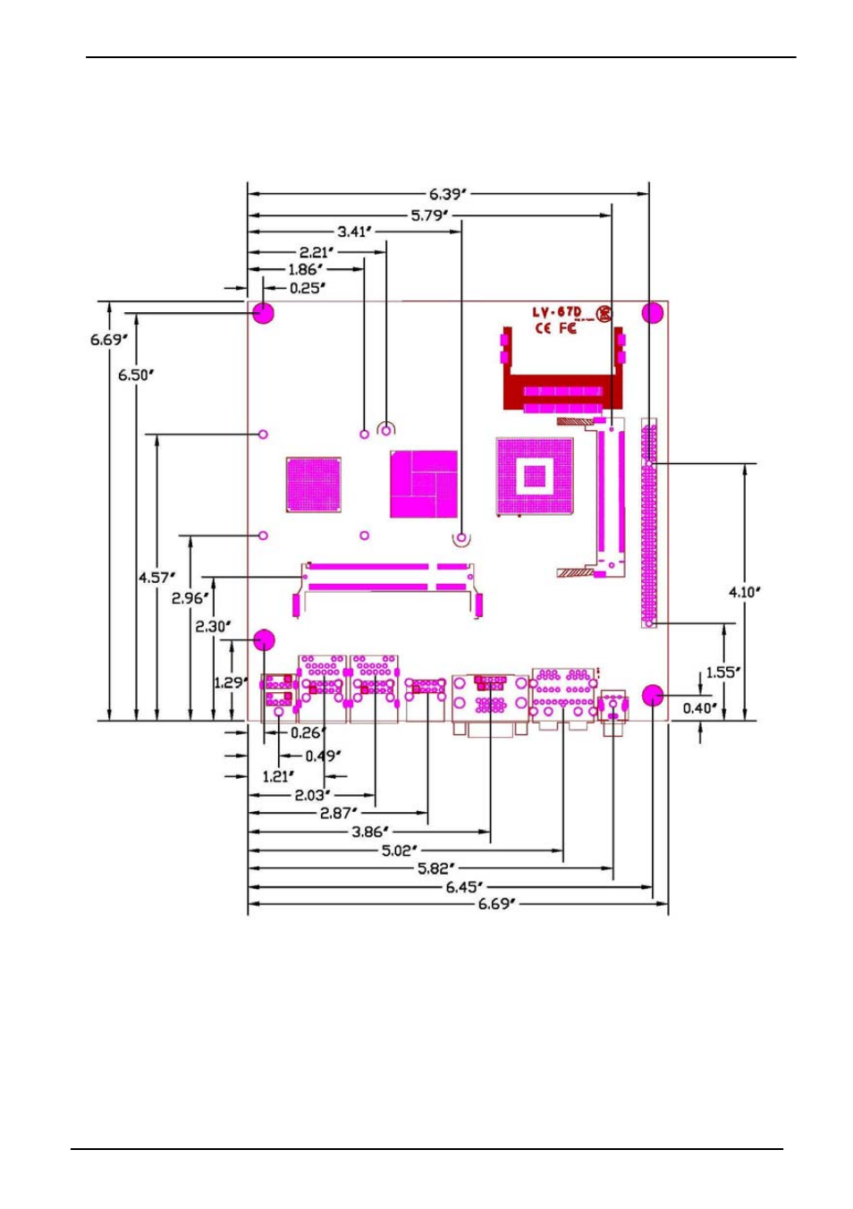 3 <mechanical drawing | COMMELL LV-67D User Manual | Page 11 / 51