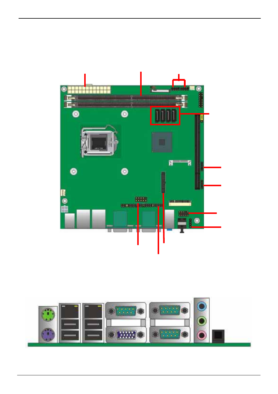Chapter 2 <hardware setup, 1 <connector location | COMMELL LV-67C User Manual | Page 12 / 51