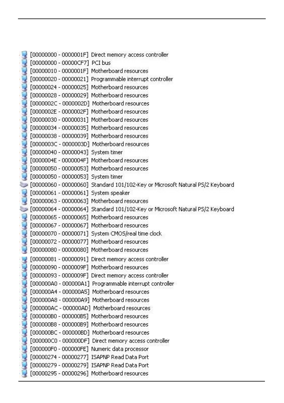 Appedix b <system resources | COMMELL LV-67C User Manual | Page 45 / 51