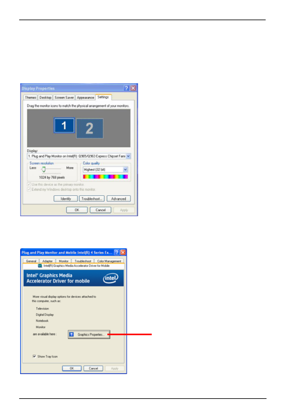 2 <display properties setting | COMMELL LV-67B User Manual | Page 33 / 48