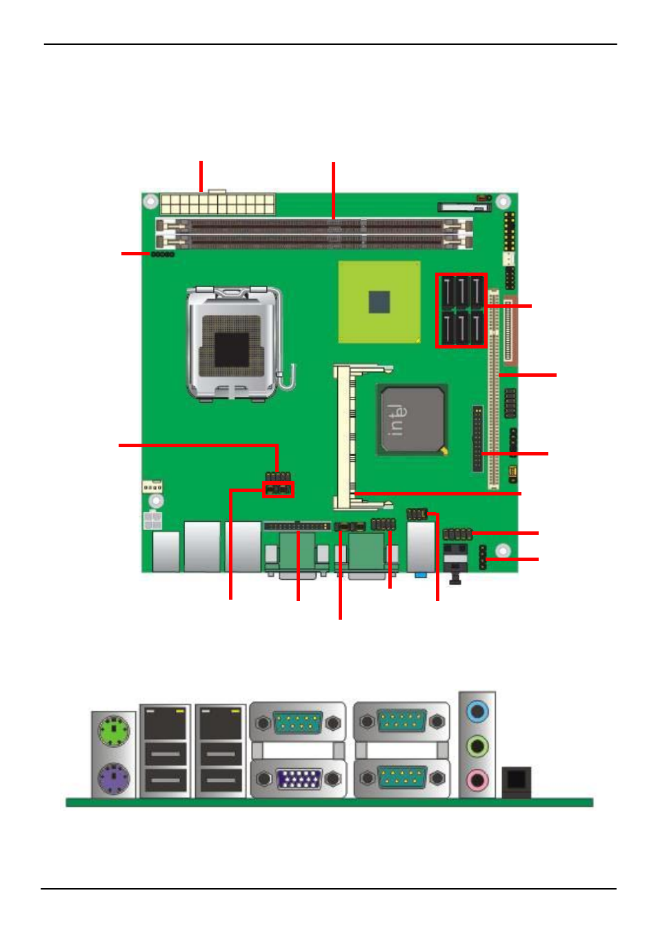 Chapter 2 <hardware setup, 1 <connector location | COMMELL LV-67A User Manual | Page 12 / 61