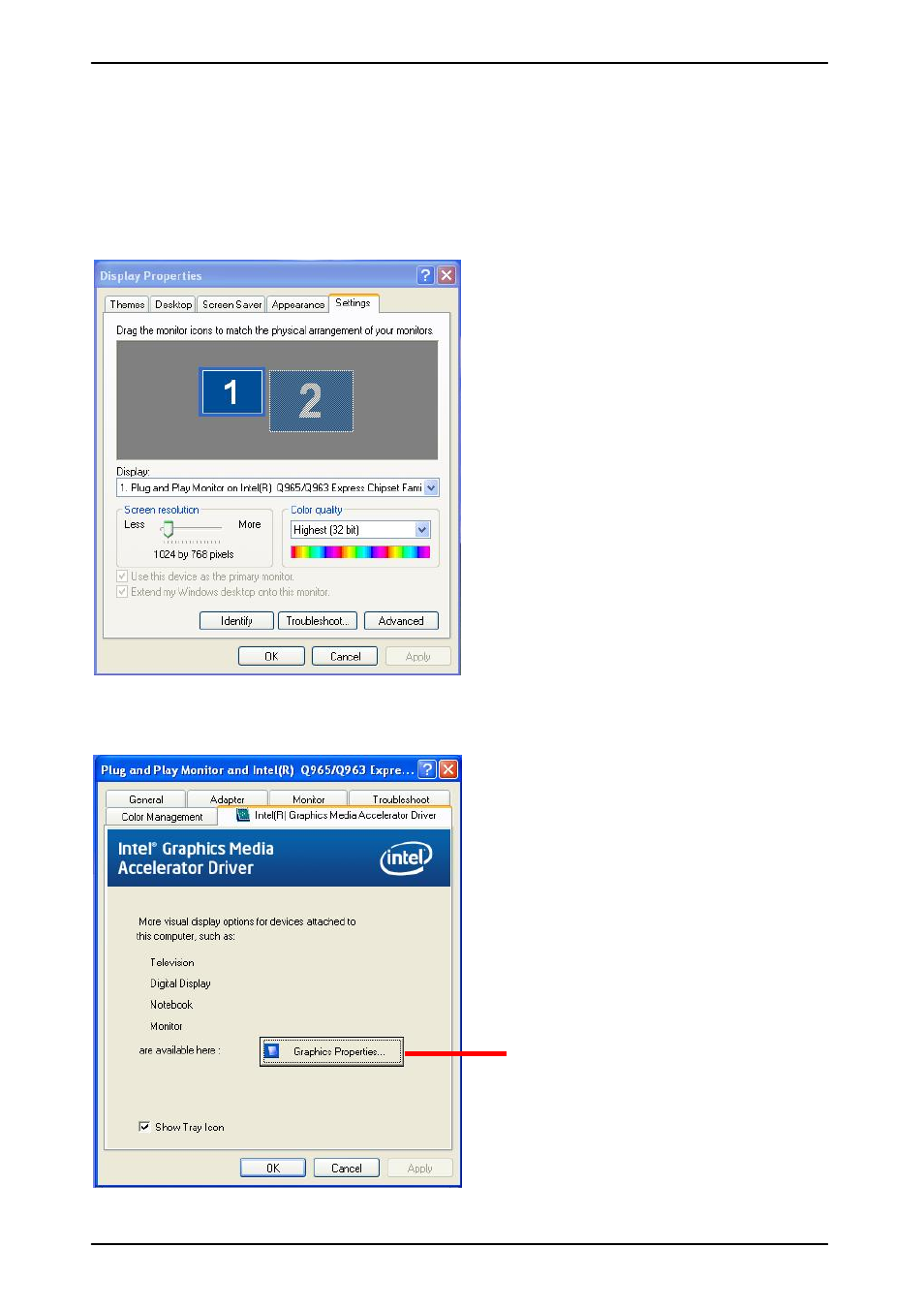 2 <display properties setting | COMMELL LV-679 User Manual | Page 38 / 54