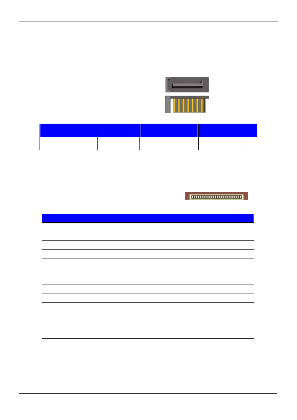 Appendix a <i/o port pin assignment, A.1 <serial ata port, A.2<floppy port | COMMELL LV-678 User Manual | Page 43 / 53
