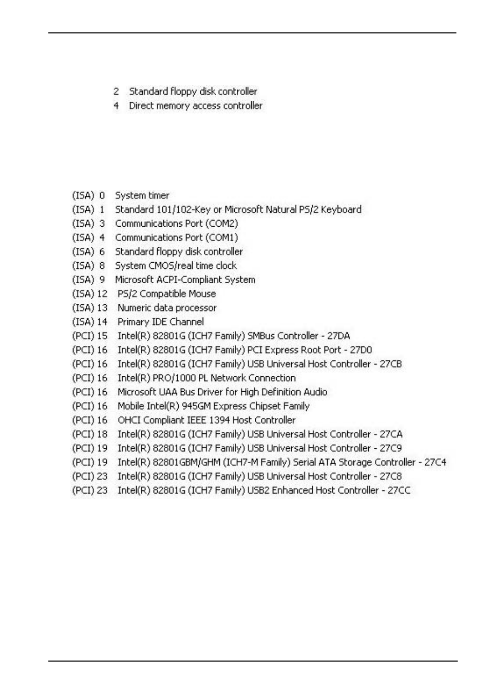 Dma: irq | COMMELL LV-677E User Manual | Page 47 / 51