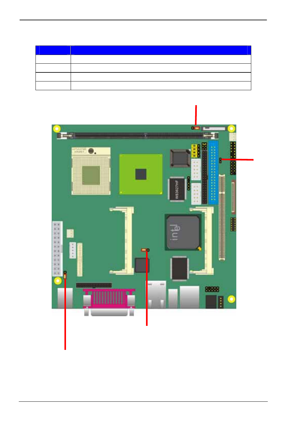 2 <jumper location & reference | COMMELL LV-675 User Manual | Page 14 / 53