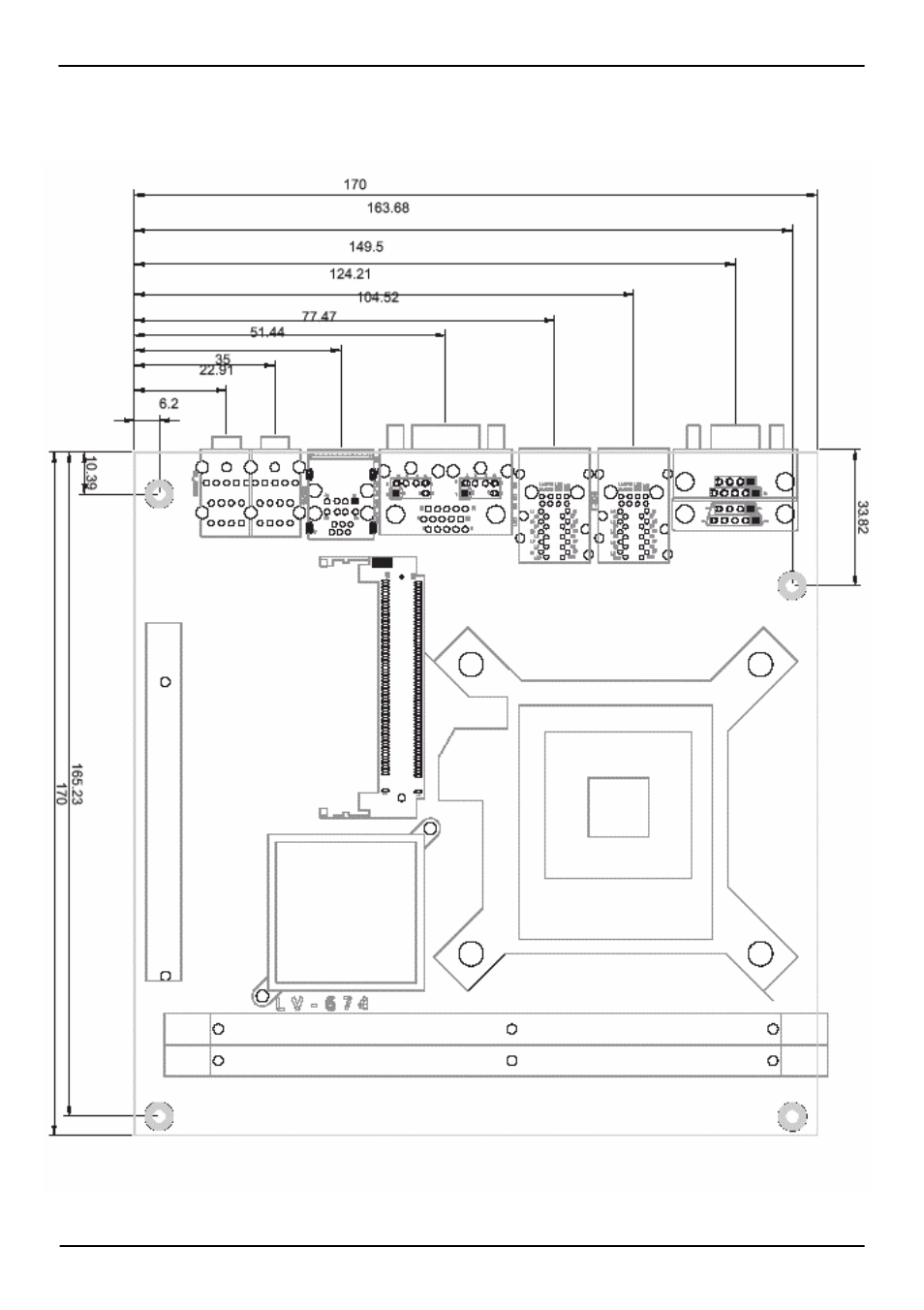 5 <mechanical drawing | COMMELL LV-674E User Manual | Page 13 / 62