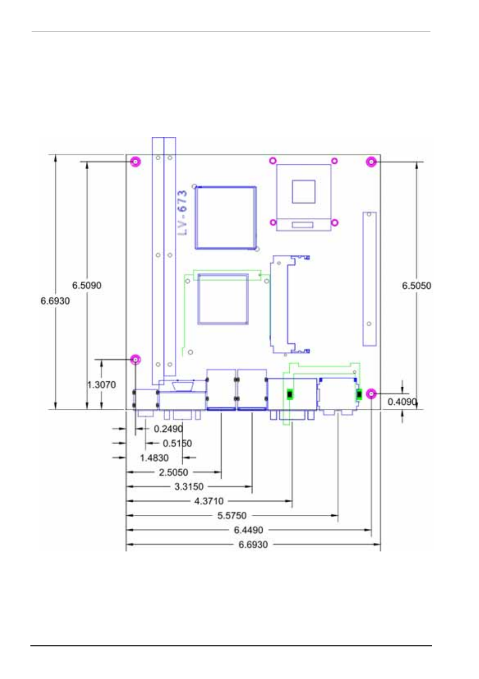 3 <mechanical drawing | COMMELL LV-673E User Manual | Page 10 / 49
