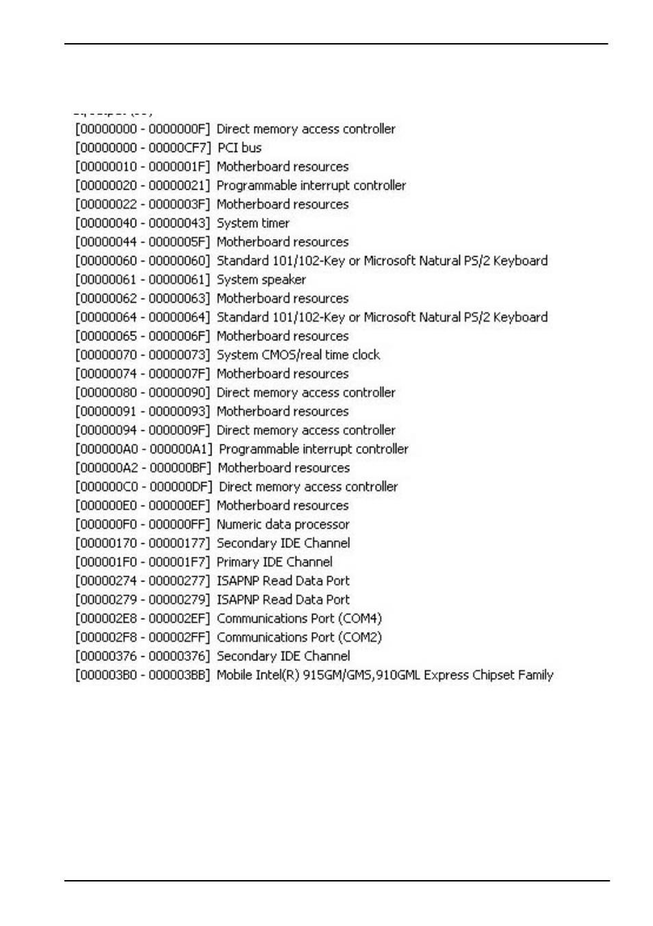 Appendix c <system resources | COMMELL LV-673E User Manual | Page 43 / 49
