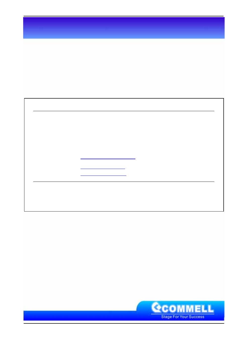 Contact information, Taiwan commate computer inc | COMMELL LV-673E User Manual | Page 49 / 49