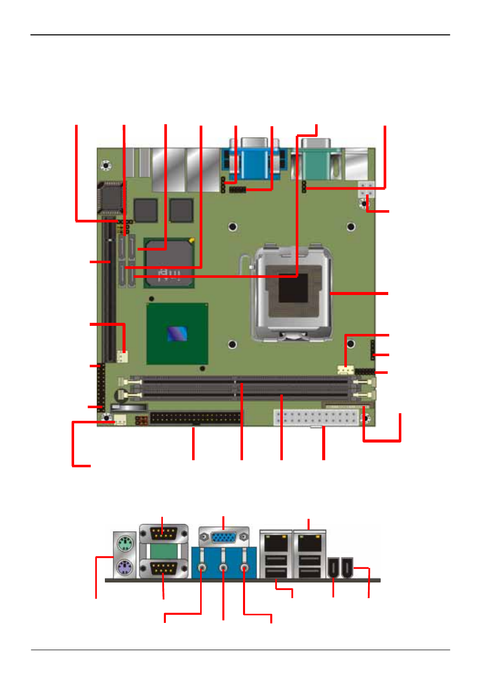 Chapter 2 <hardware setup, 1 <connector location | COMMELL LV-672 User Manual | Page 13 / 54