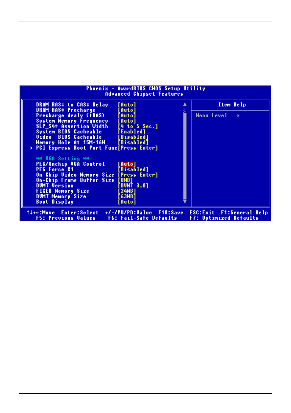 6 <pci-express interface setting | COMMELL LV-672 User Manual | Page 46 / 54