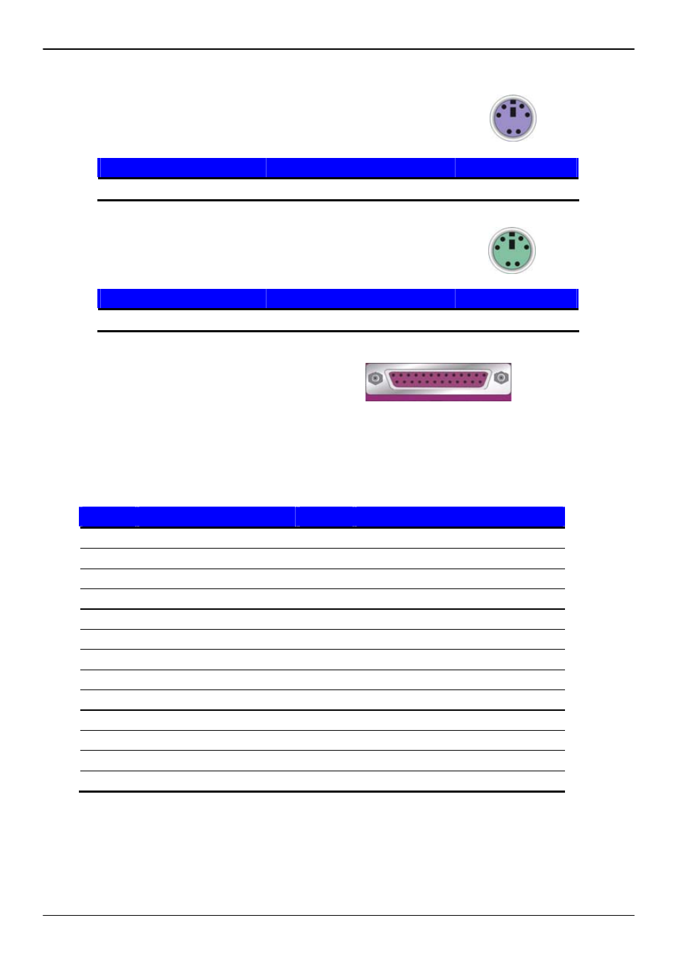 A.8 <ps/2 keyboard & mouse port, A.9 < lpt port | COMMELL LV-651 User Manual | Page 41 / 51