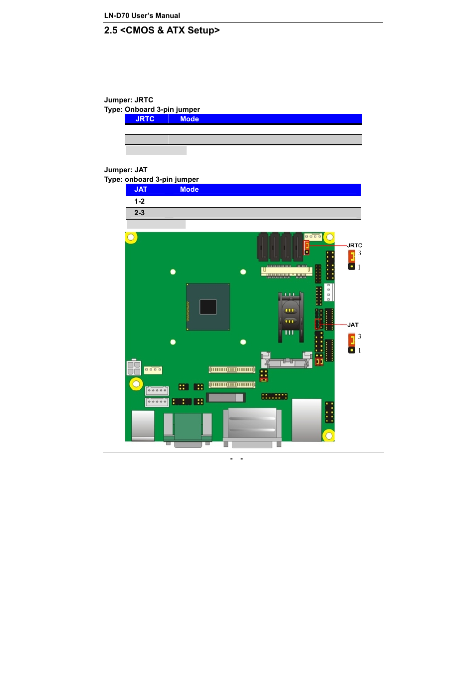 5 <cmos & atx setup | COMMELL LN-D70 User Manual | Page 13 / 43