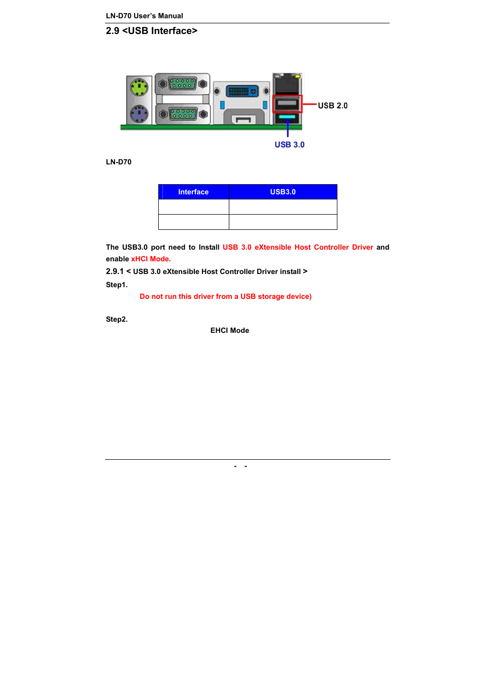 9 <usb interface | COMMELL LN-D70 User Manual | Page 21 / 43