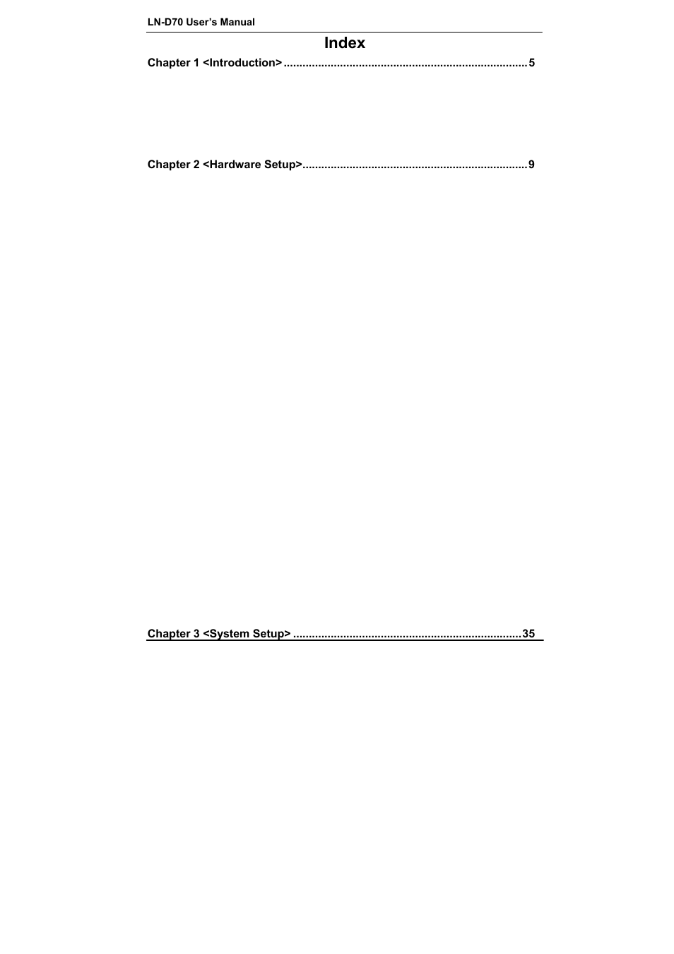 Index | COMMELL LN-D70 User Manual | Page 4 / 43