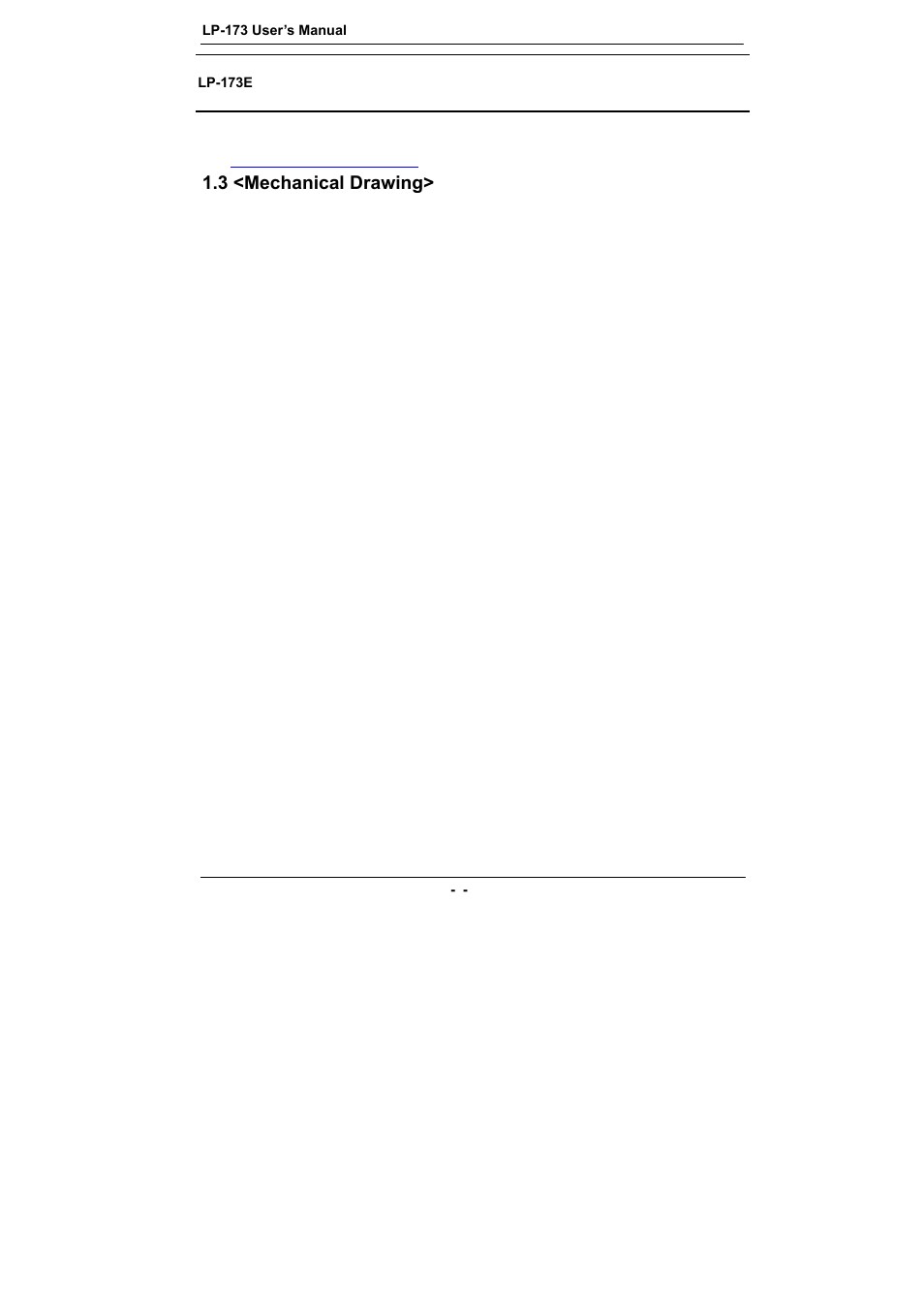 3 <mechanical drawing | COMMELL LP-173 User Manual | Page 7 / 34