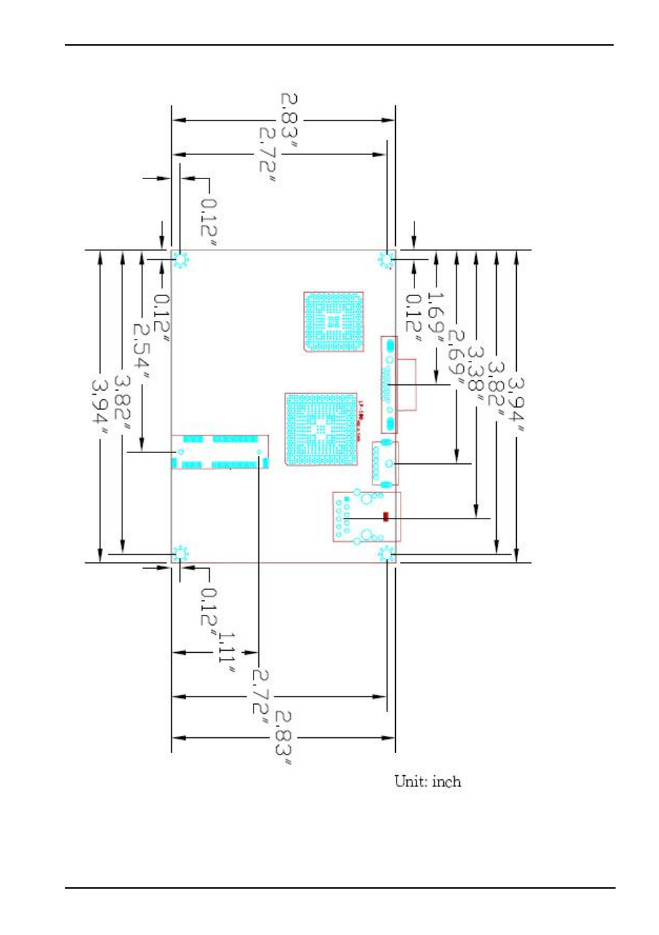 3 <mechanical drawing | COMMELL LP-180 User Manual | Page 11 / 49
