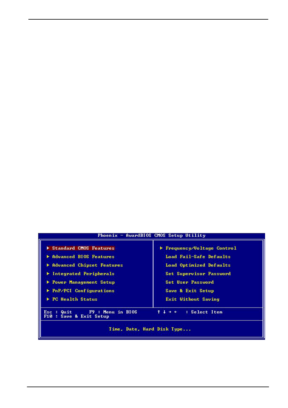 Chapter 4 <bios setup | COMMELL CES-471 User Manual | Page 17 / 24