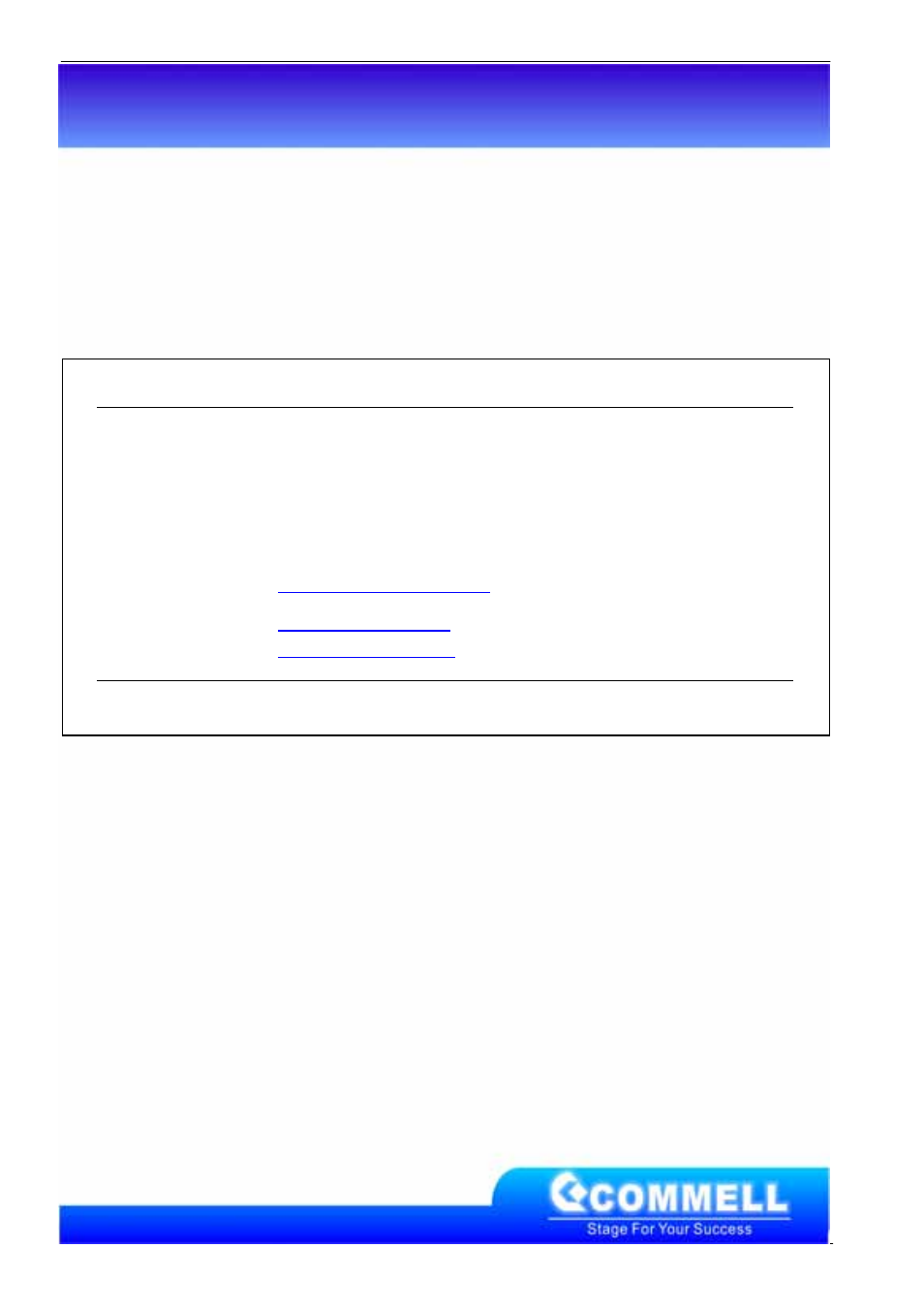 Contact information, Taiwan commate computer inc | COMMELL CES-471 User Manual | Page 24 / 24