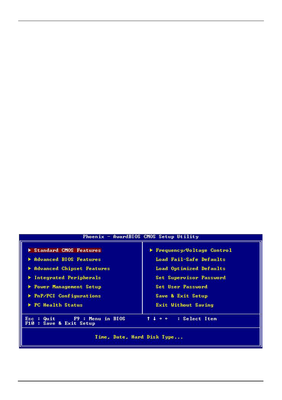 Chapter 4 <bios setup | COMMELL ES-270E User Manual | Page 24 / 36