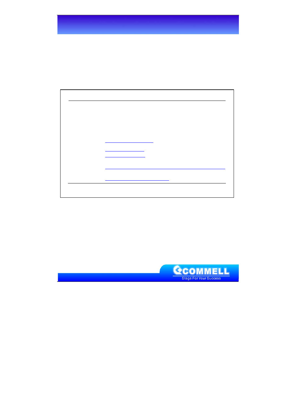 Contact information, Taiwan commate computer inc | COMMELL MPX-750 User Manual | Page 10 / 10
