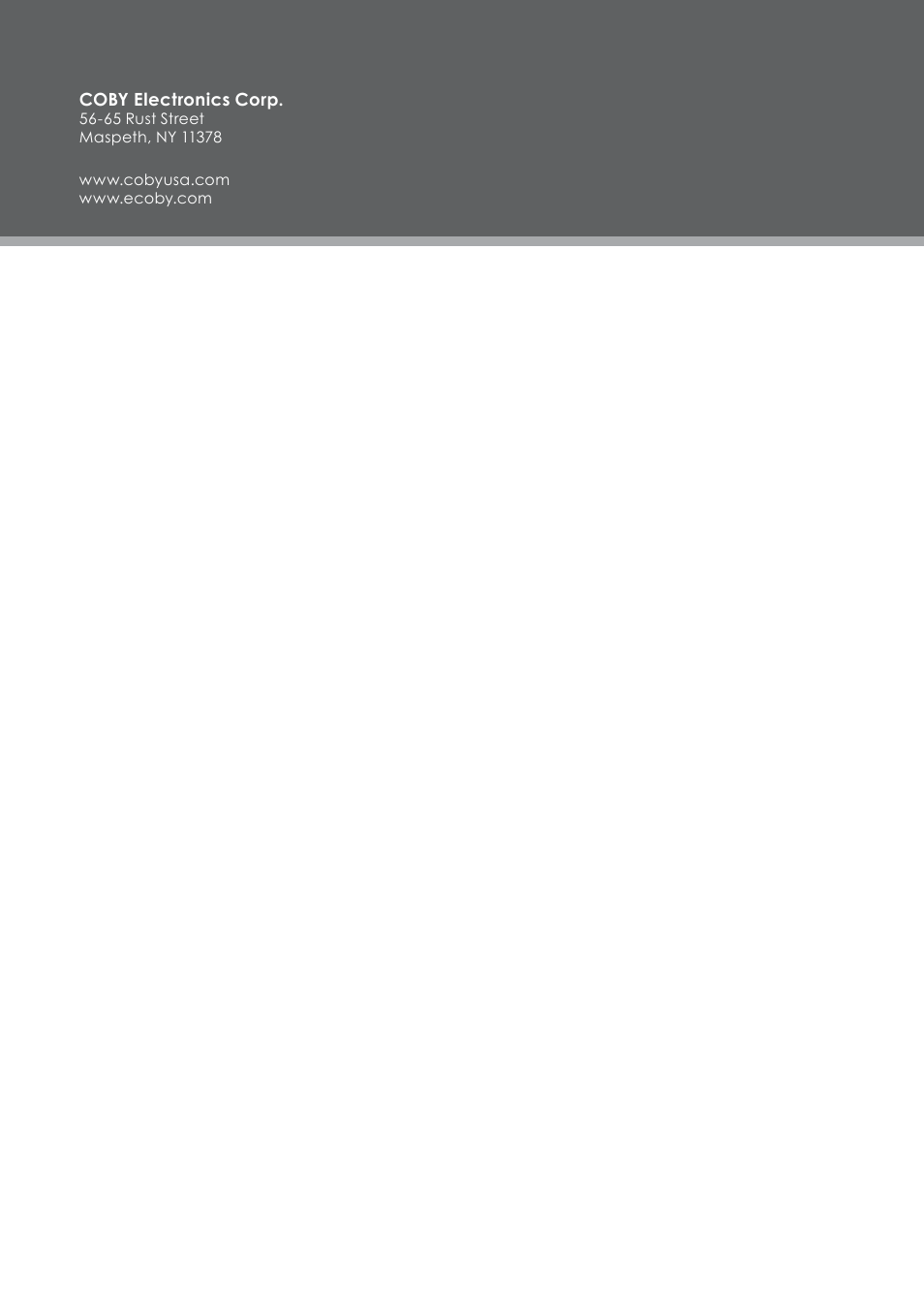 COBY electronic DVD-298 User Manual | Page 30 / 30