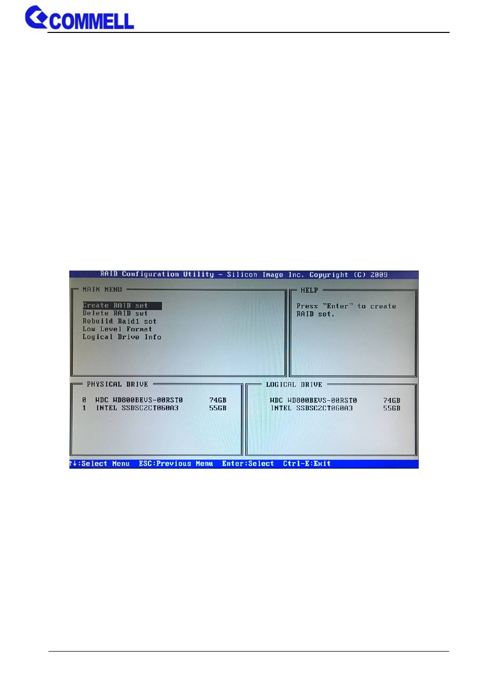 <sata raid configuration | COMMELL MPX-3132 User Manual | Page 11 / 12