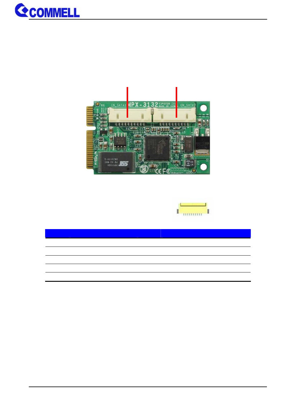 <component placement & pin assignment | COMMELL MPX-3132 User Manual | Page 6 / 12