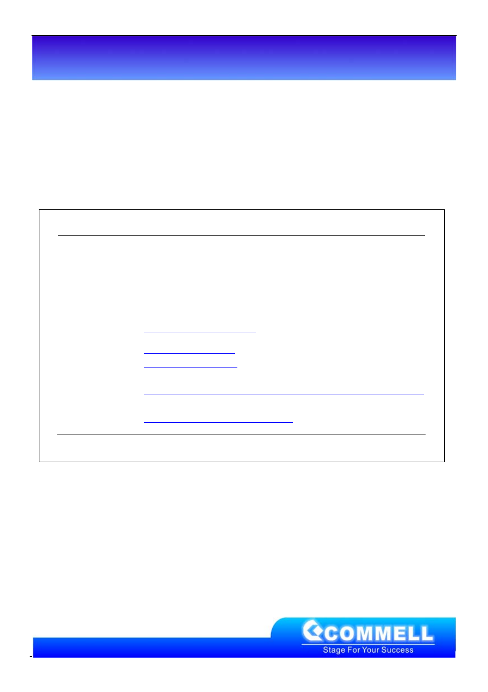 Contact information, Taiwan commate computer inc | COMMELL MPX-6864 User Manual | Page 11 / 11