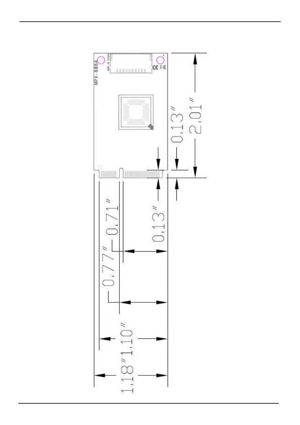 2 <mechanical drawing | COMMELL MPX-6864 User Manual | Page 5 / 11