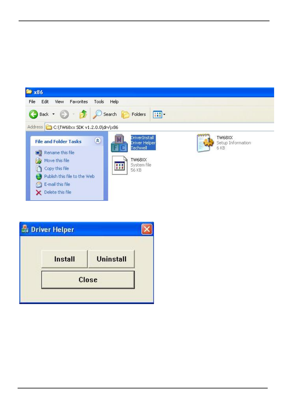 4 <driver setting | COMMELL MPX-6864 User Manual | Page 7 / 11