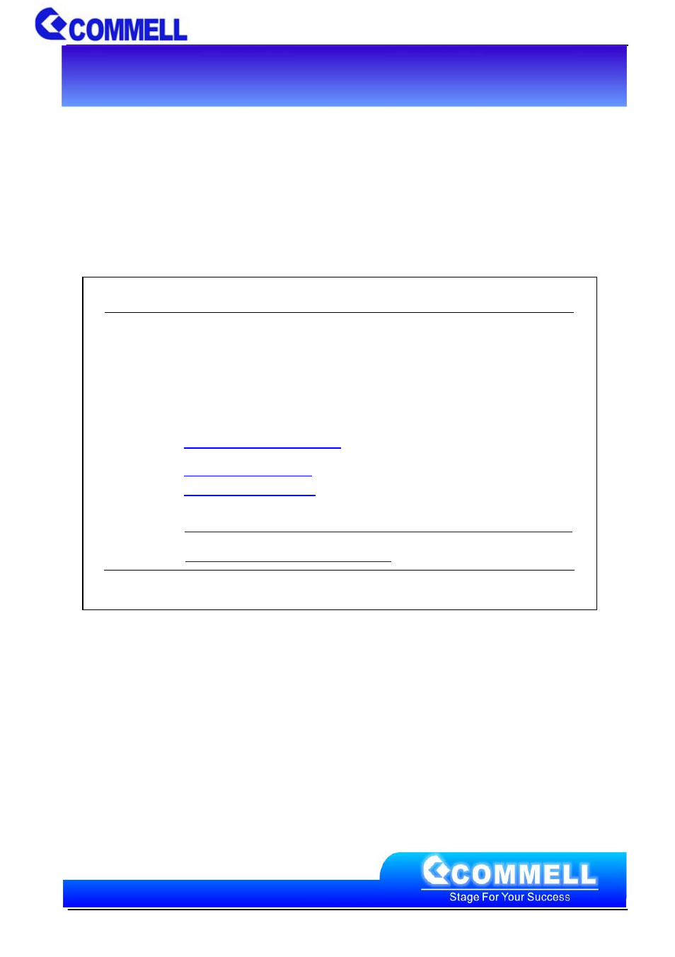 Contact information, Taiwan commate computer inc | COMMELL MPX-9125 User Manual | Page 14 / 14