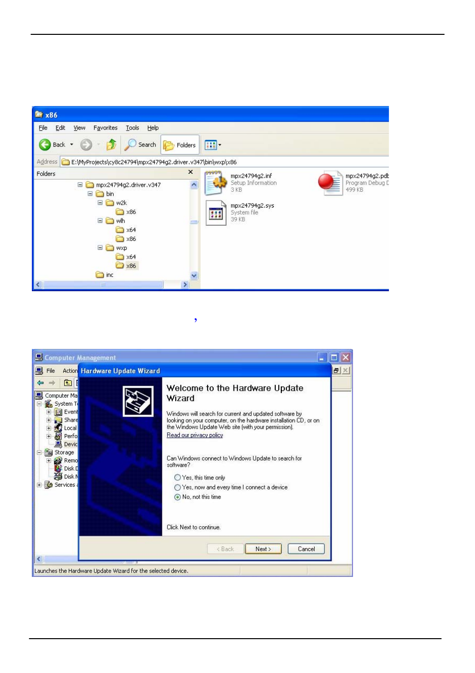 4 <driver setting | COMMELL MPX-24794G2 User Manual | Page 9 / 14